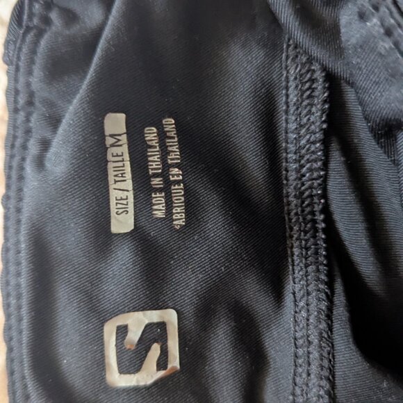 Salomon Women's Black Under Ski Leggings Reflective Pants Size M - Picture 4 of 7